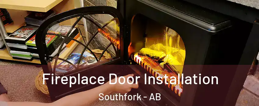  Fireplace Door Installation Southfork - AB