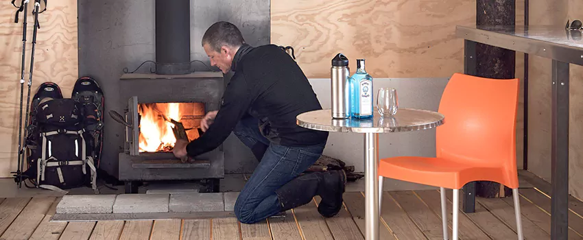 Open Hearth Wood Fireplace Installation in Leduc, AB