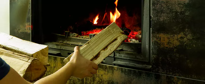 Wood Stove Heat Resistant Wall Repair in Leduc, Alberta