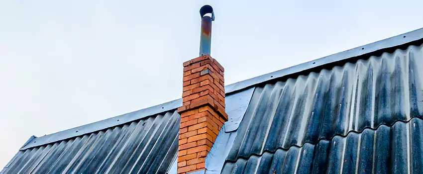 Aluminium Chimney Flashing Repair in Leduc, AB