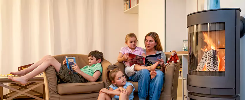 Outdoor Morso Fireplace Broken Screen Replacement in Leduc, Alberta