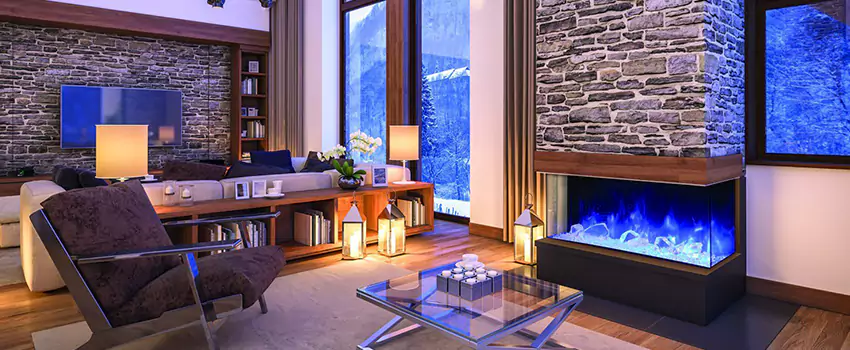 Dynamic Flame Color Fireplace Installation in Leduc, AB
