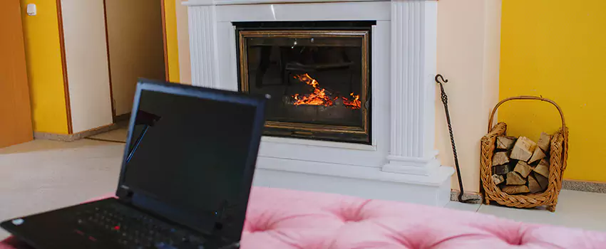 Valor Outdoor Gas Fireplace in Leduc, Alberta