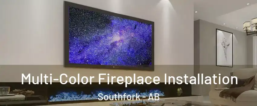  Multi-Color Fireplace Installation Southfork - AB